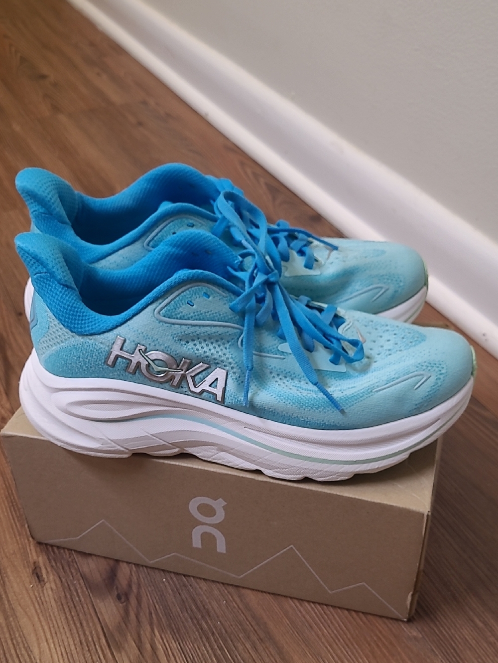 Hoka Women's Running Sneakers in Bright Aqua - Picture 6 of 15
